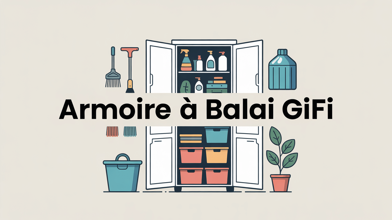 illustration armoire à balai gifi rangement pratique
