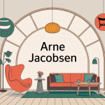 Intérieur scandinave avec Egg Chair Arne Jacobsen