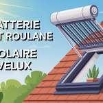 batterie pour volet roulant solaire velux fenêtre toit panneau solaire