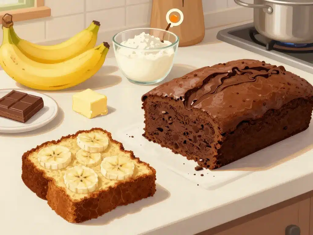 textures gateau chocolat banane choix ingrédients variantes