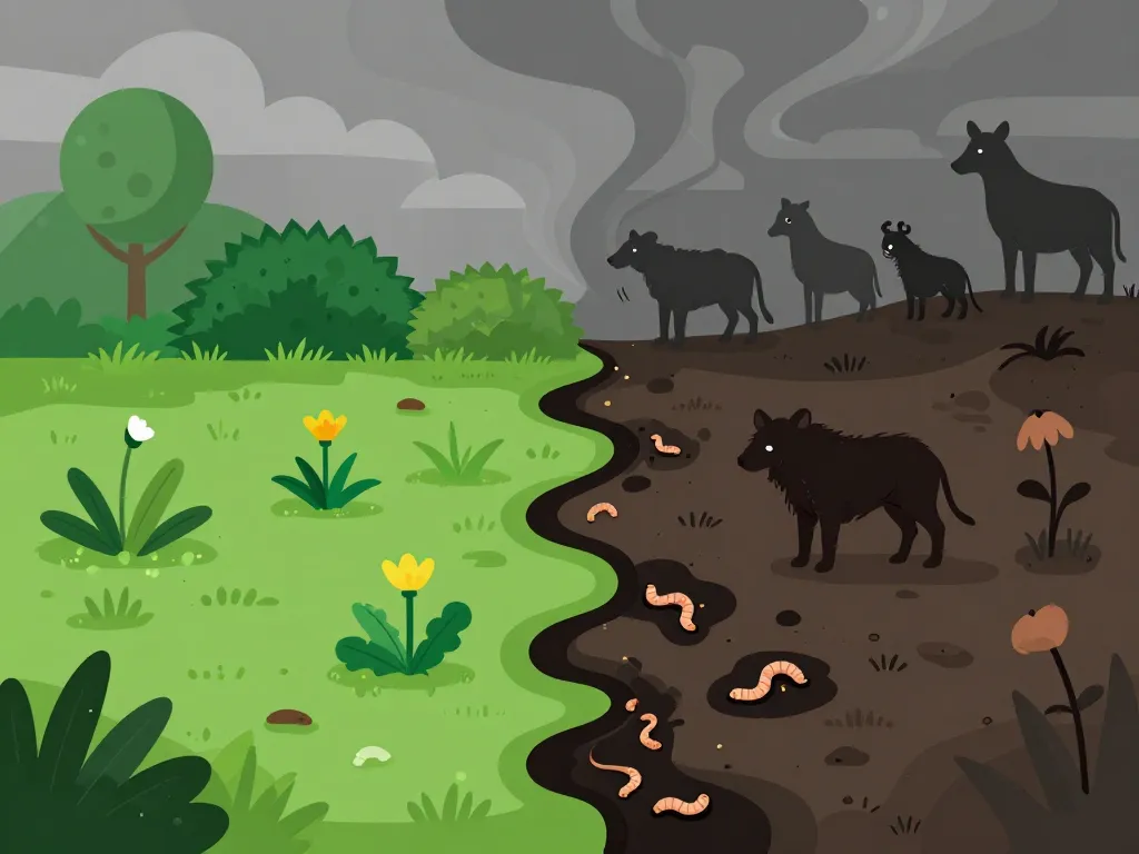 Désherber au gasoil métaphore pollution sol santé