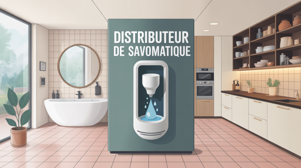 distributeur de savon automatique moderne salle de bain cuisine