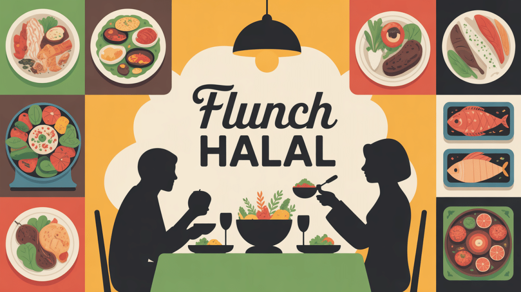 flunch halal restaurant buffet famille musulmane
