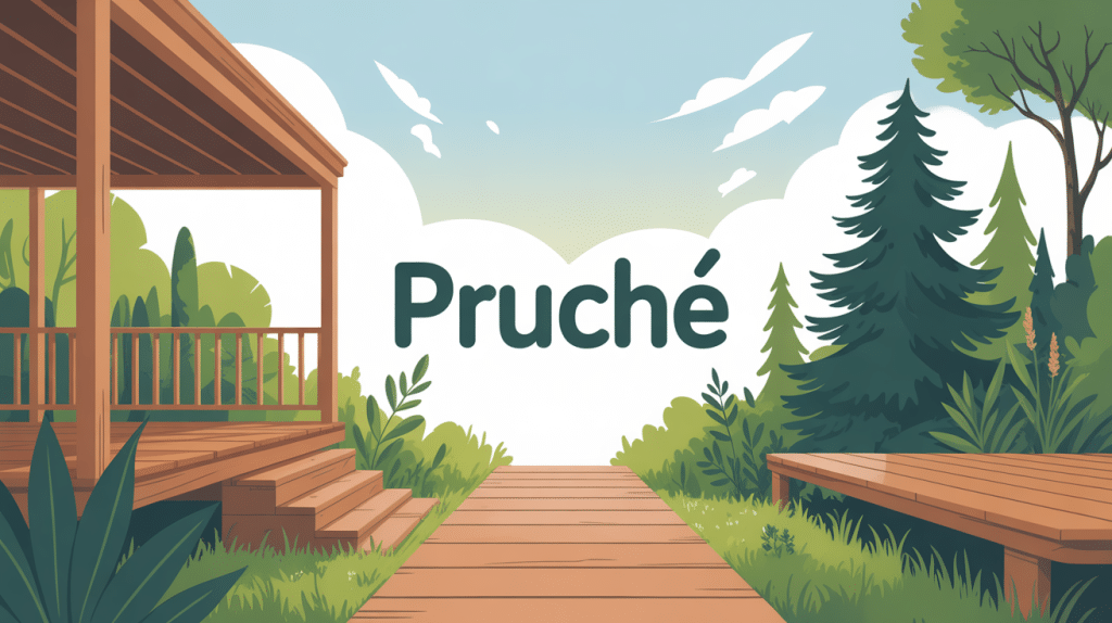 he pruche illustration univers bois et plantes
