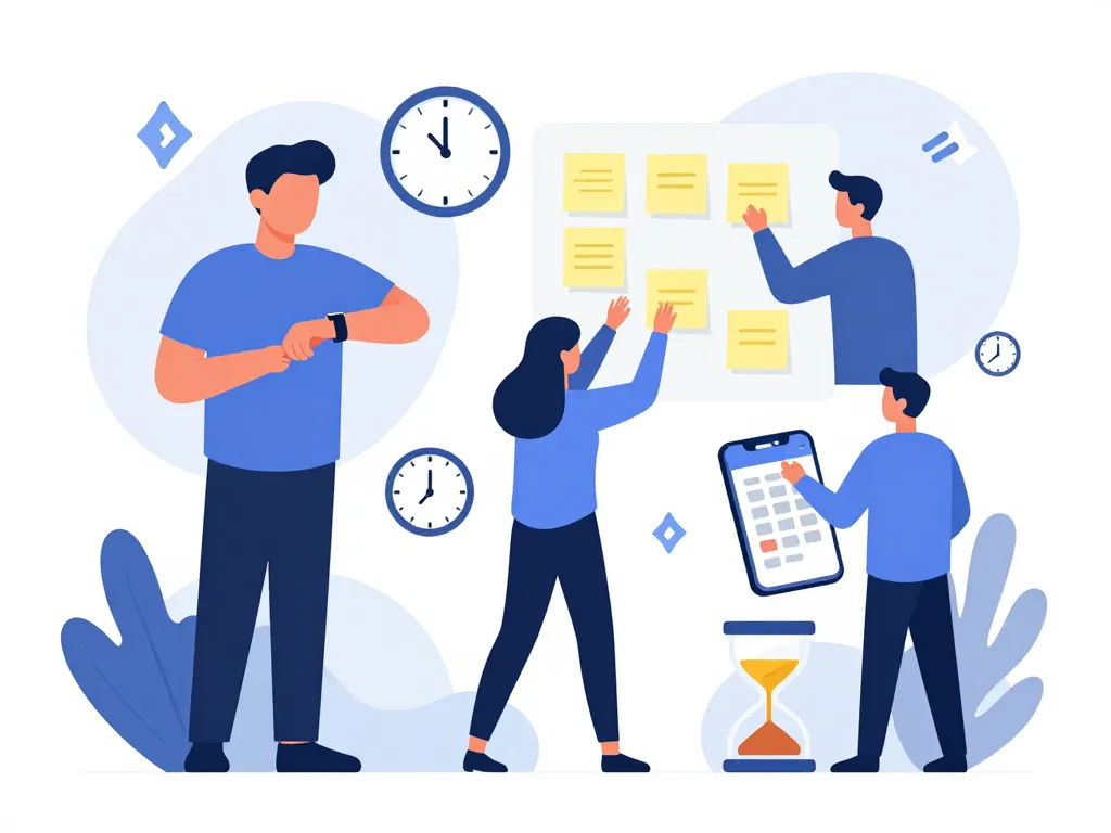 scène interactive horloge du temps vie moderne