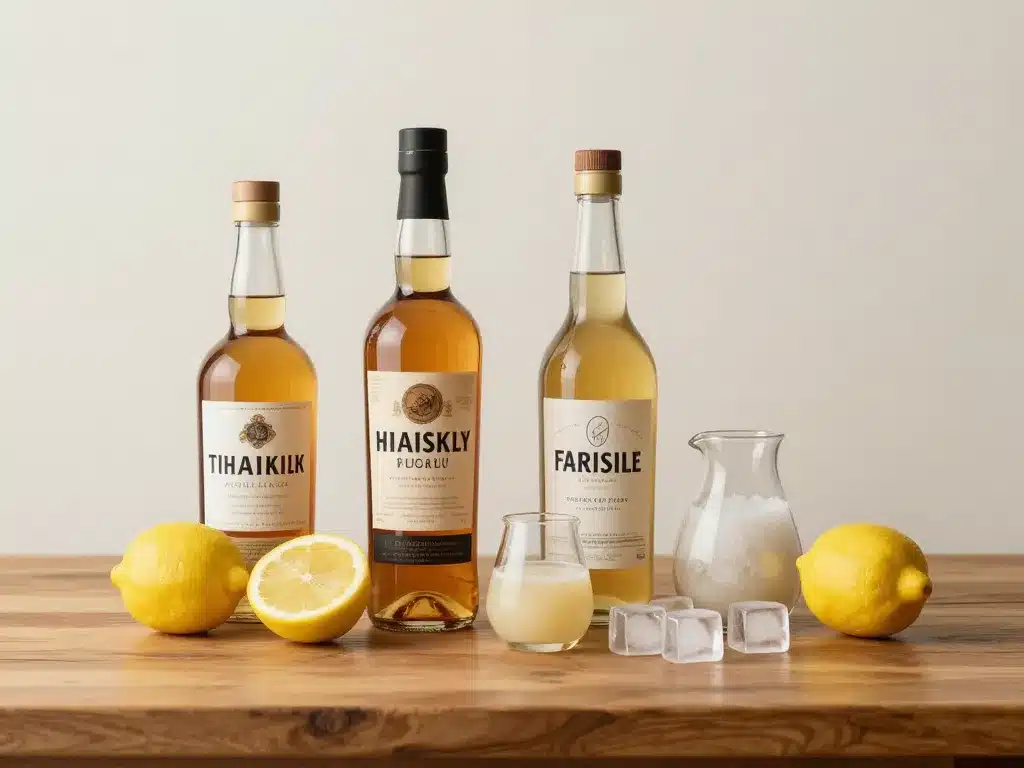 ingrédients essentiels whisky sour sur bar