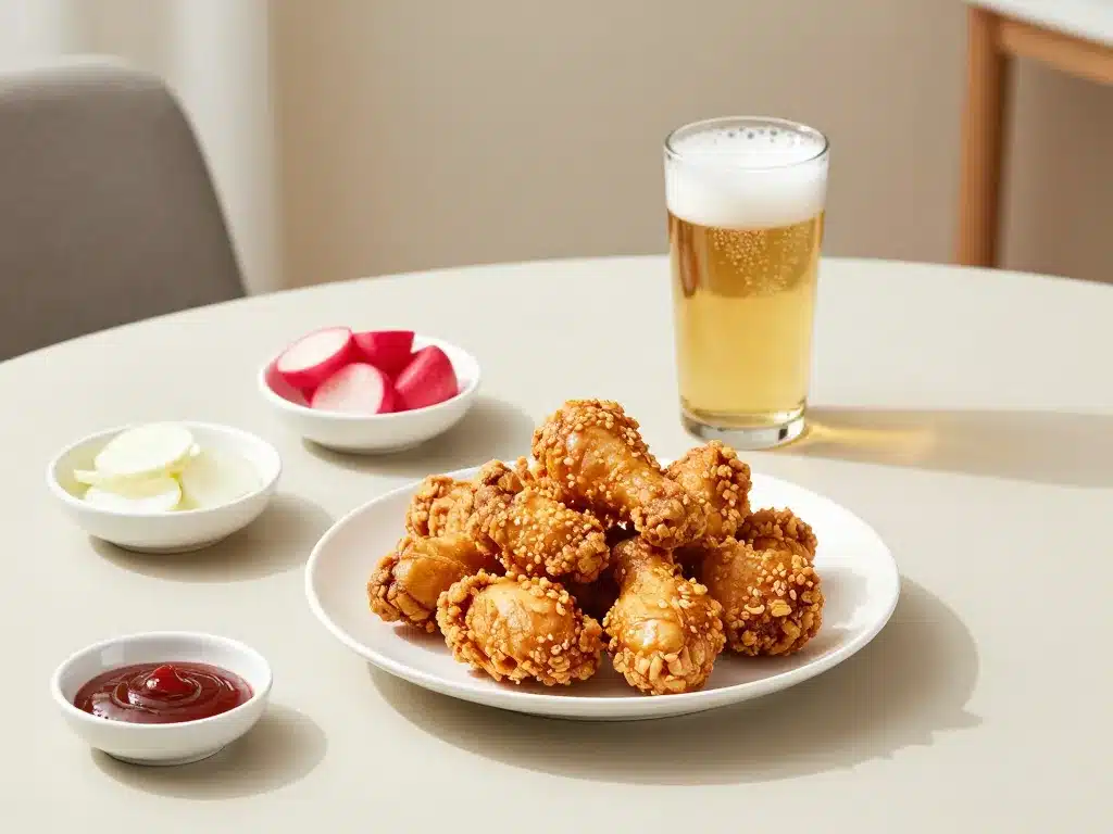 k chimaek poulet bière accompagnements maison