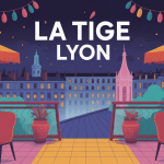 la tige lyon illustration nocturne lieux sortie