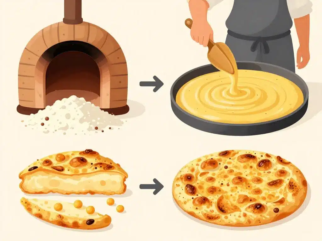 meilleure socca nice étapes recette four bois