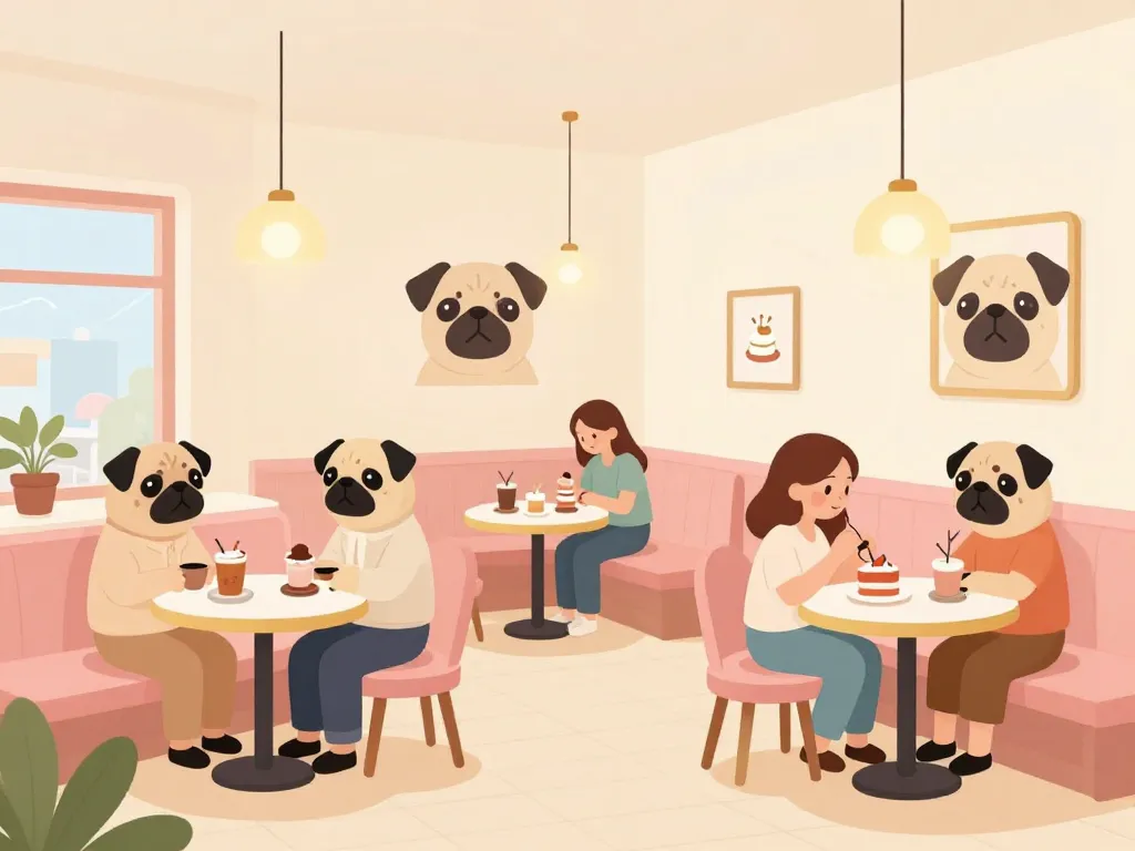 Ambiance coffee shop Milk and Pug Lyon