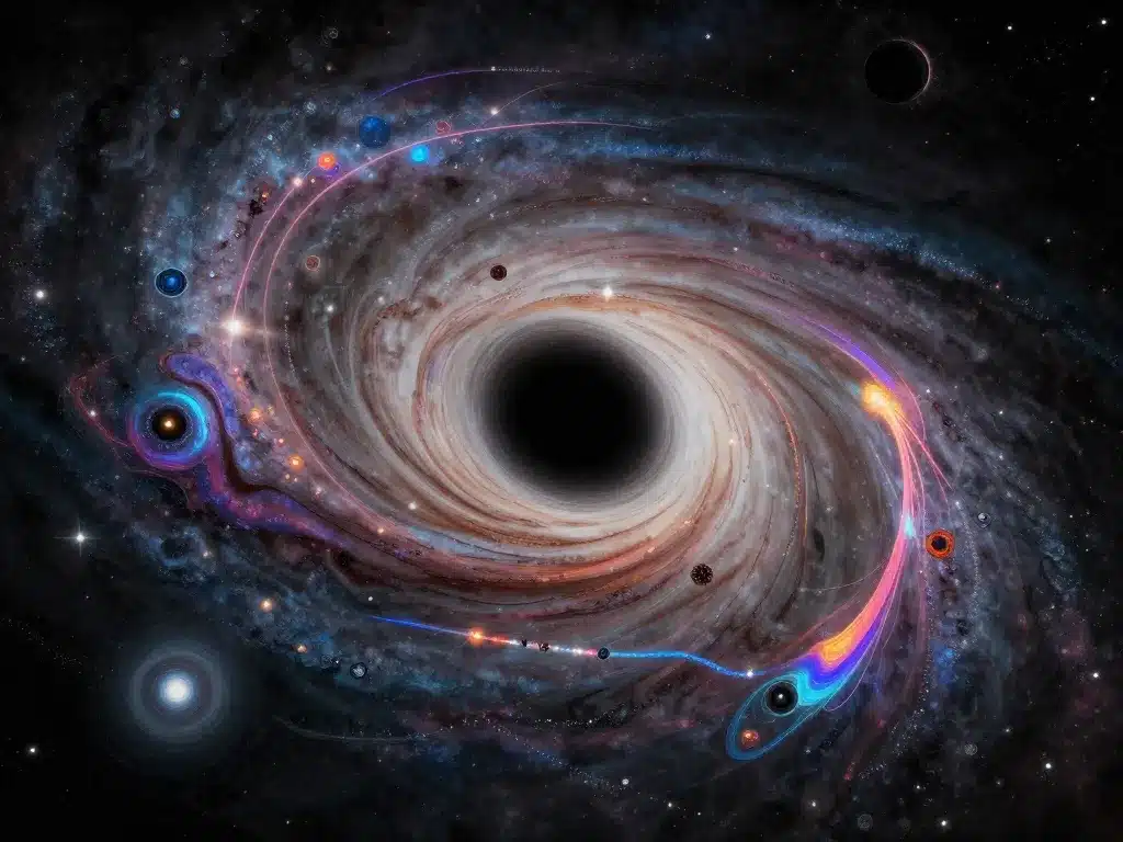 métaphore dynamique milky way trou noir