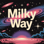 illustration artistique milky way vue espace