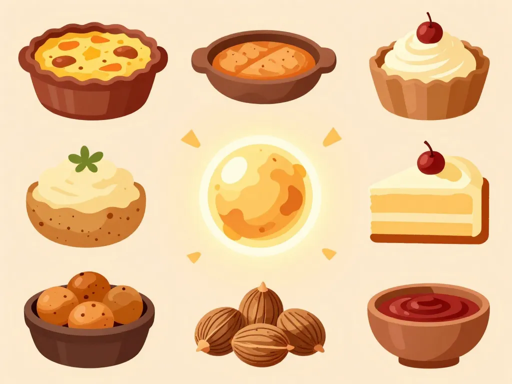 Nutmeg associations plats culinaires gratin sucré salé