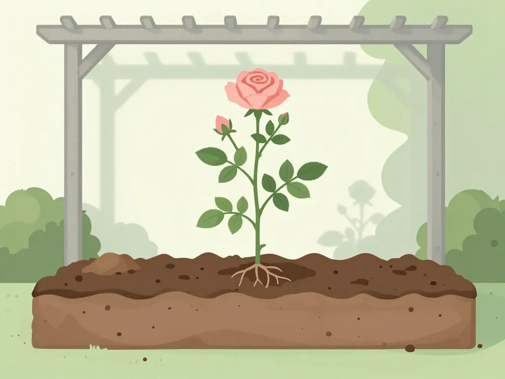 emplacement ensoleillé et sol drainé pour rosa eden rose