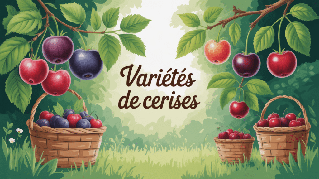Vue sélection variété cerise jardin été