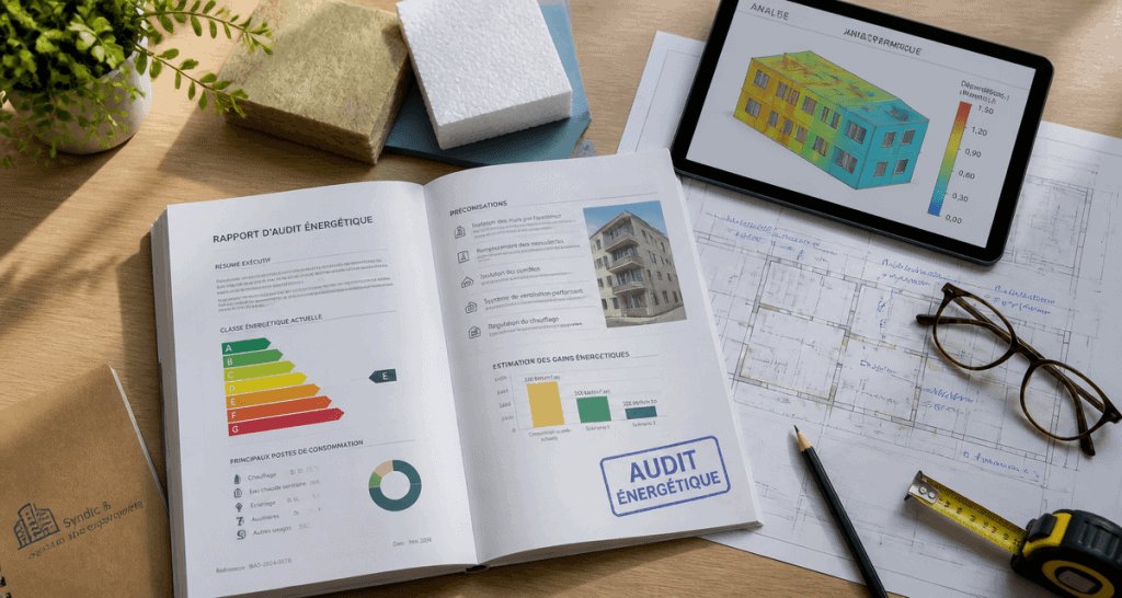 audit energetique copropriété rapport plans isolants