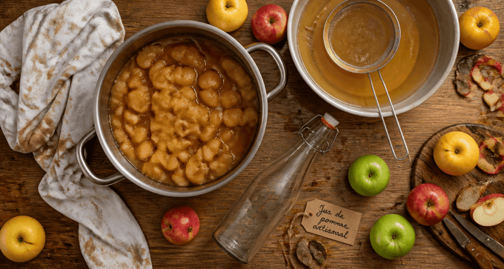 comment faire du jus de pomme sans appareil