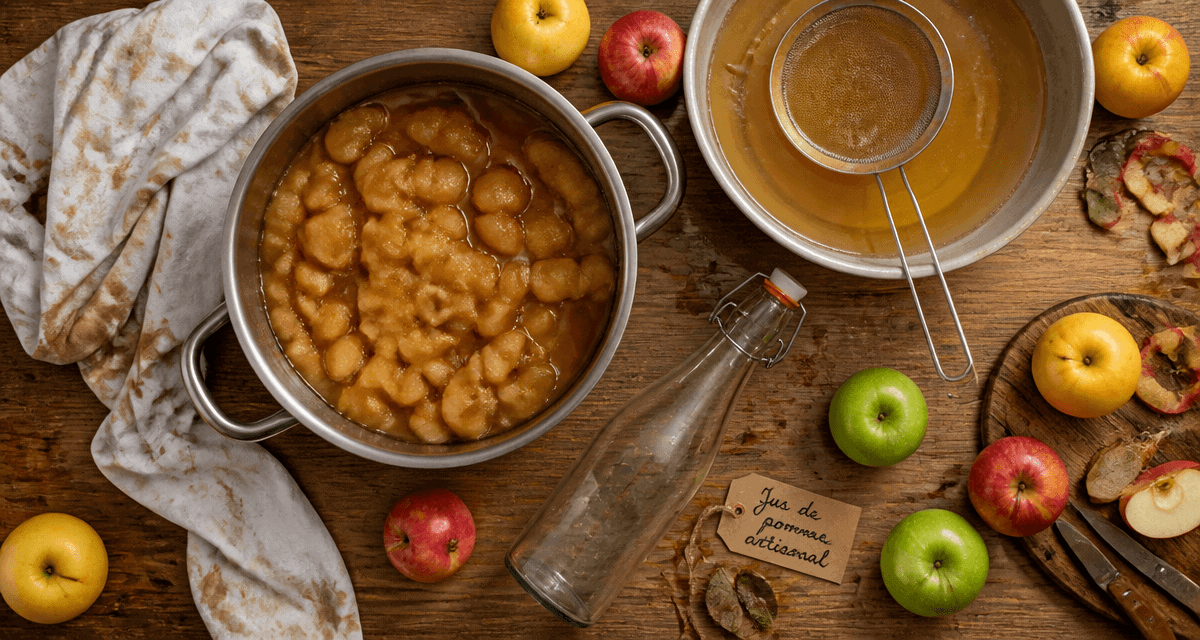 comment faire du jus de pomme sans appareil