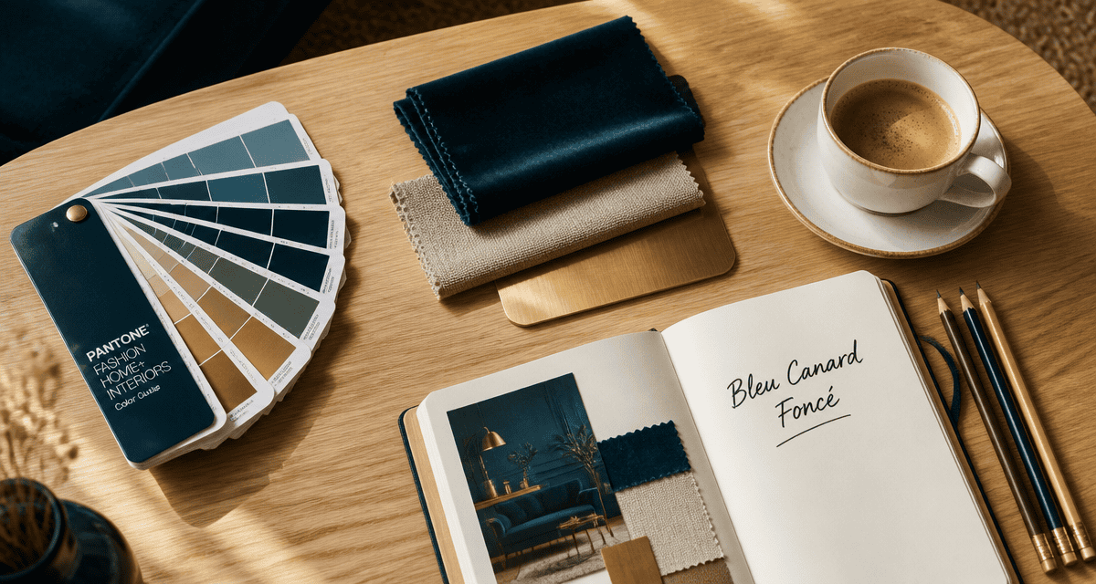nuancier tissus bleu canard fonce table basse
