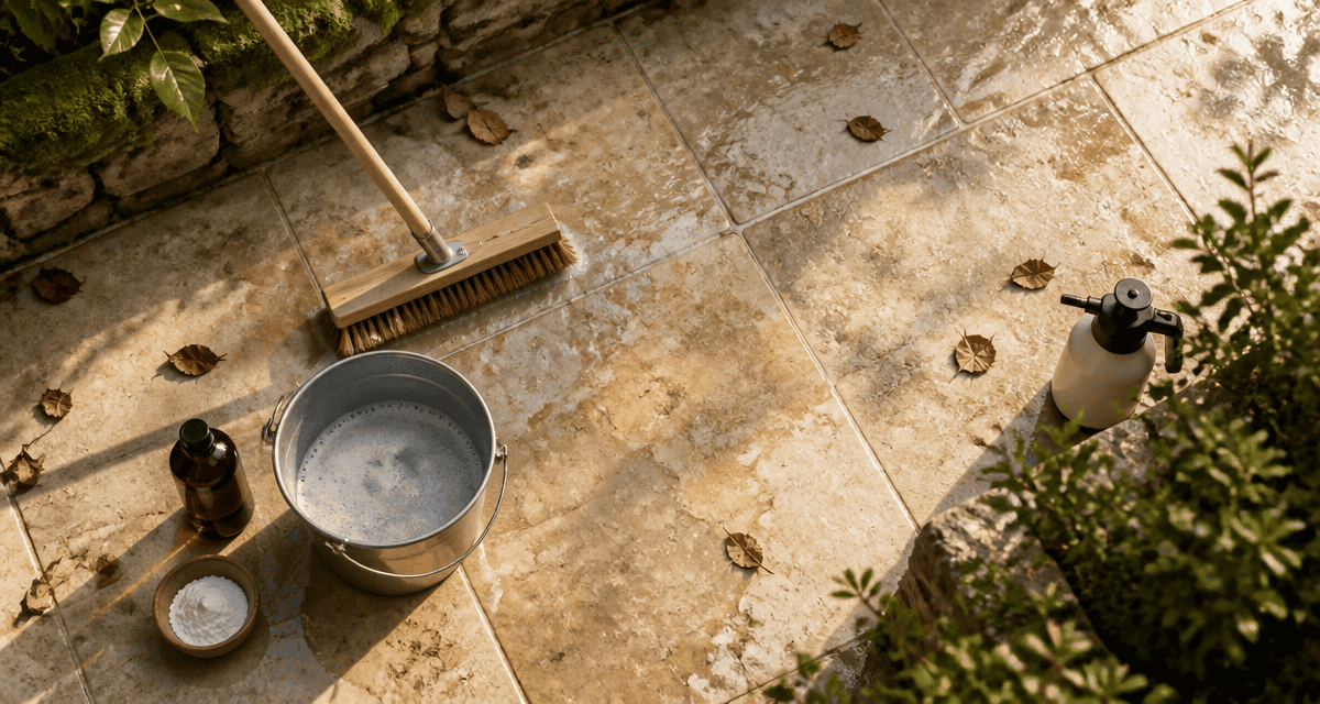 nettoyage pierre naturelle javel terrasse