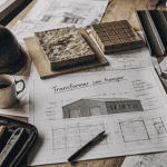 plans techniques hangar aménagé en maison