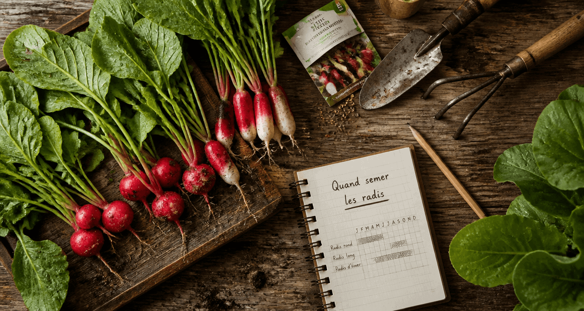 quand semer les radis radis récoltés carnet outils