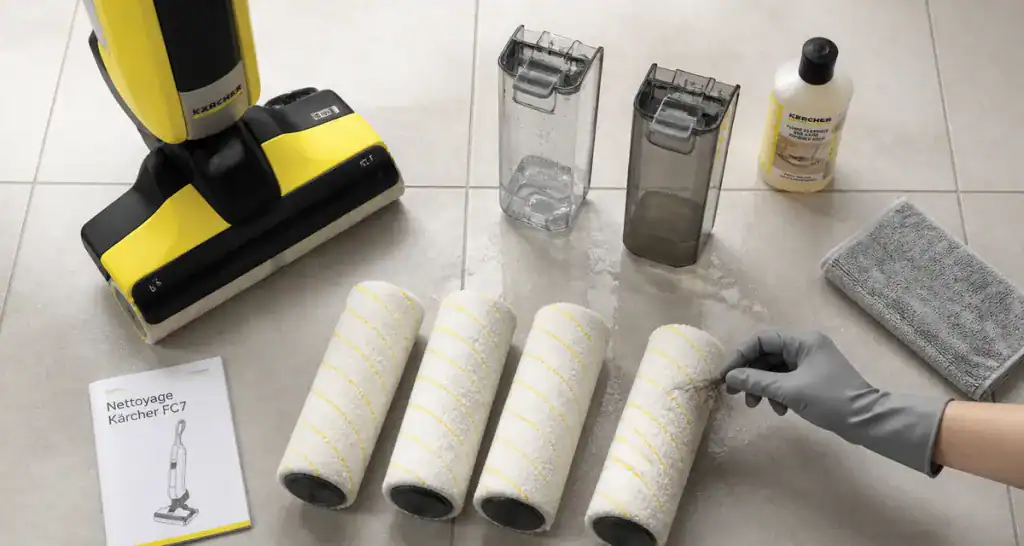 aspirateur laveur karcher avis rouleaux et accessoires sur sol propre