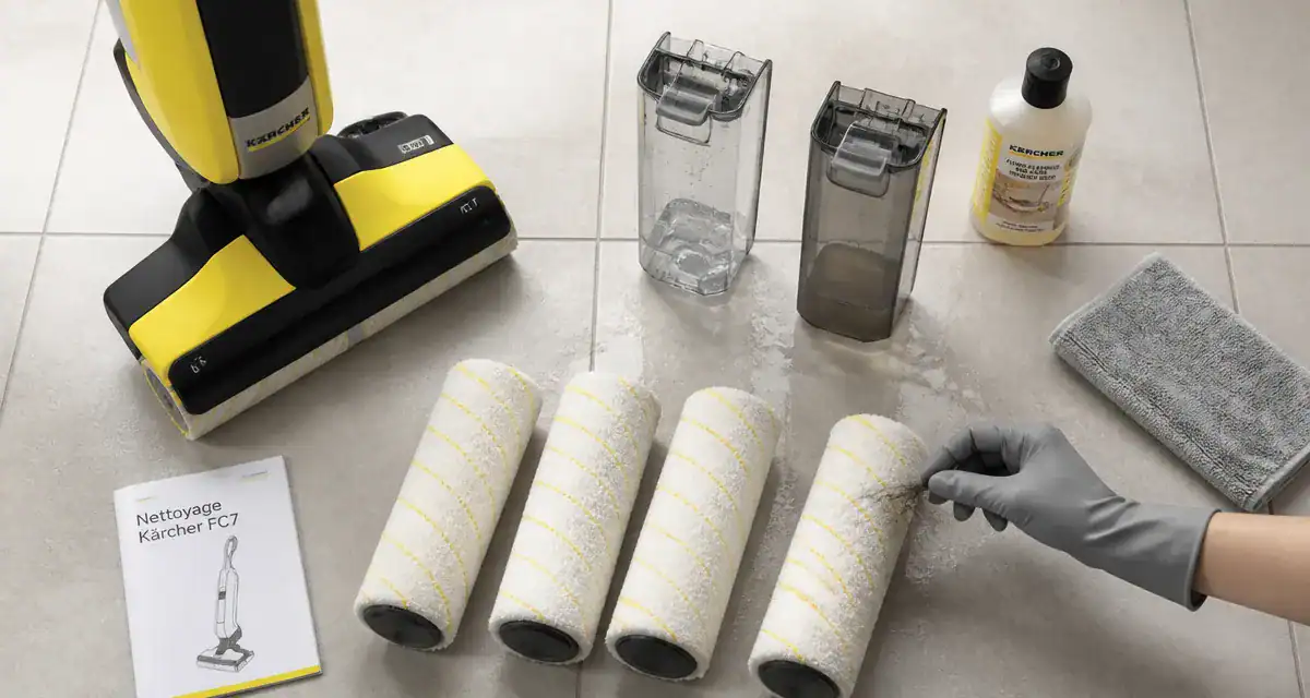 aspirateur laveur karcher avis rouleaux et accessoires sur sol propre