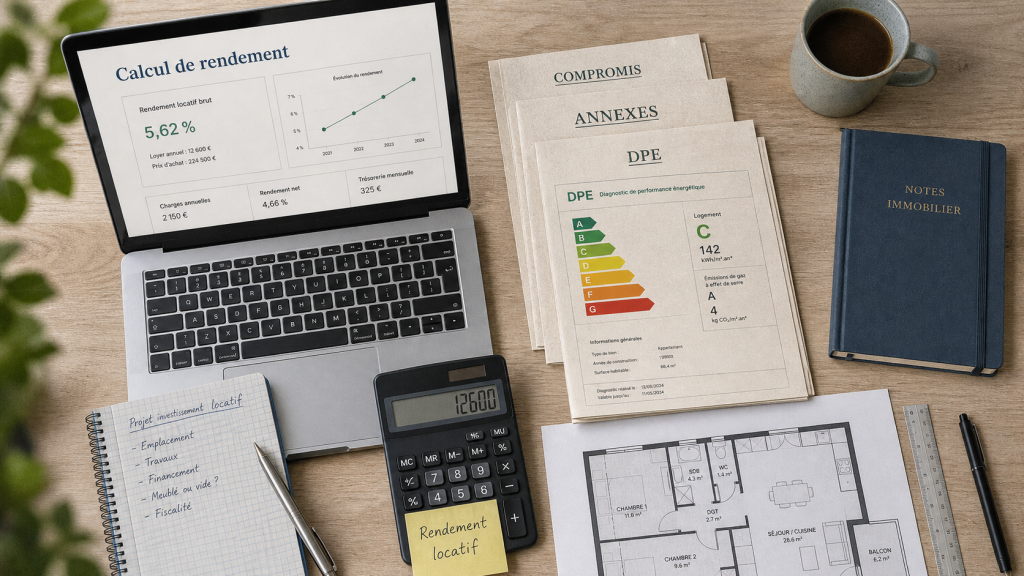 Comment devenir investisseur immobilier : calcul de rendement locatif, documents et plan