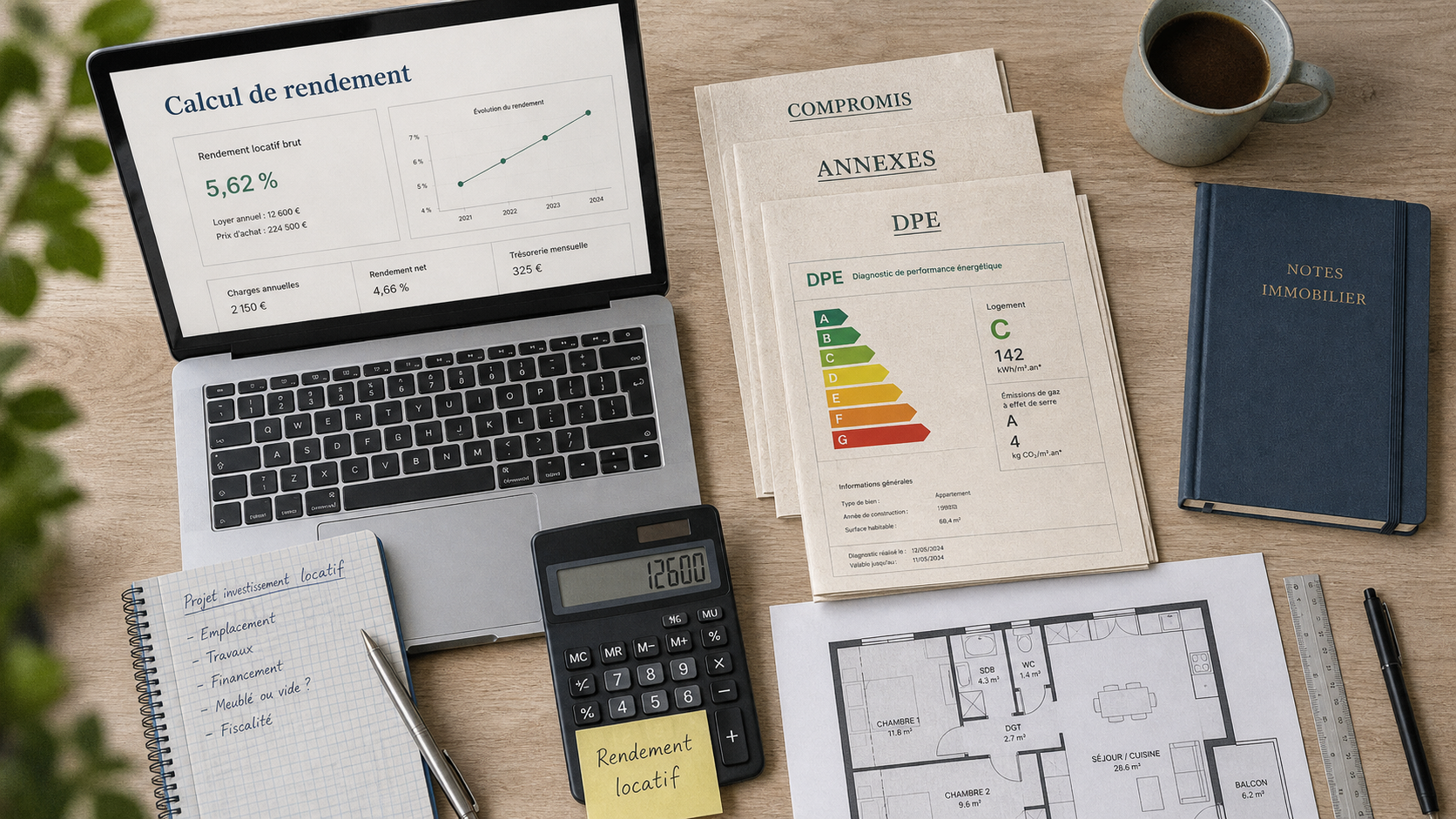 Comment devenir investisseur immobilier : calcul de rendement locatif, documents et plan