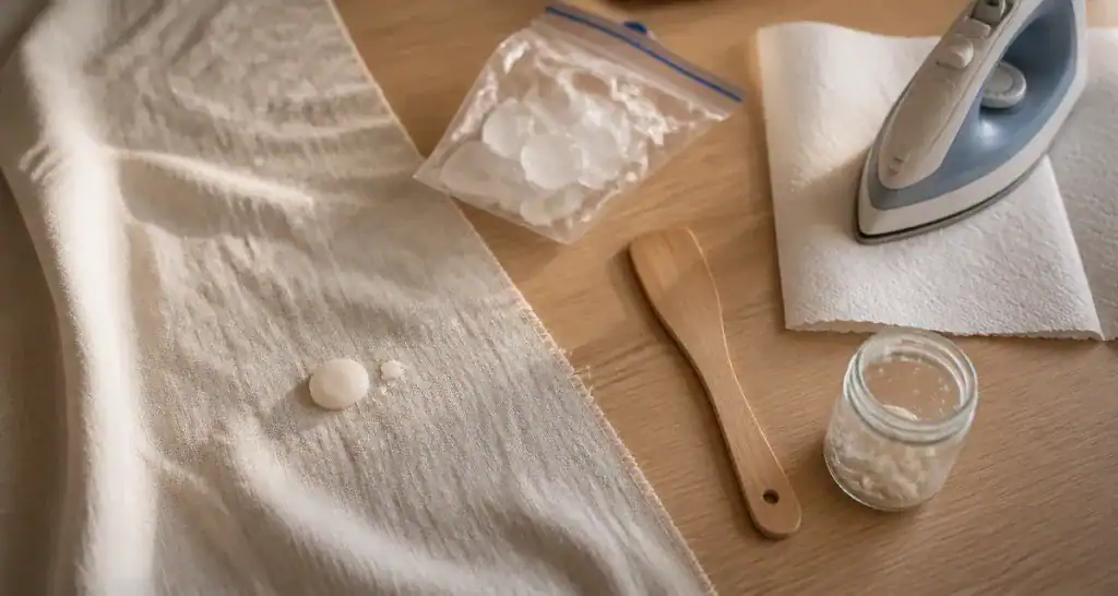 comment enlever cire de bougie sur nappe et bois