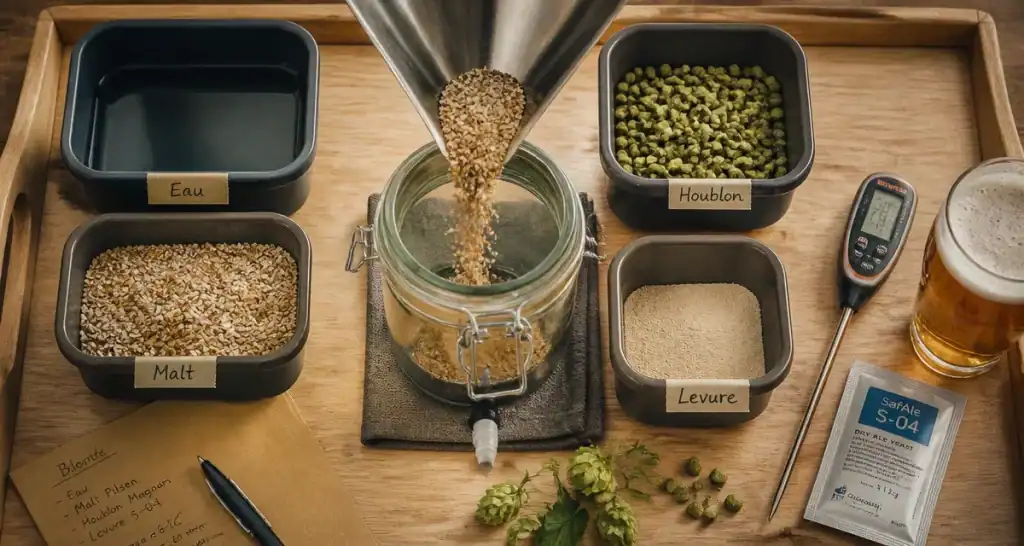 Comment est fait la bière : malt, eau, houblon et levure