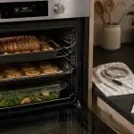 Meilleur four encastrable 77L pyrolyse air fry en cuisine