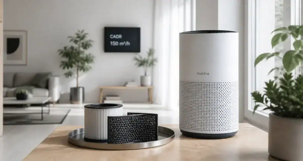Meilleur purificateur d air avec filtre HEPA et CADR 150 m³/h