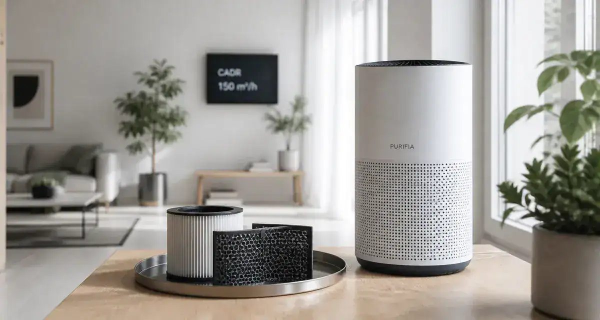 Meilleur purificateur d air avec filtre HEPA et CADR 150 m³/h