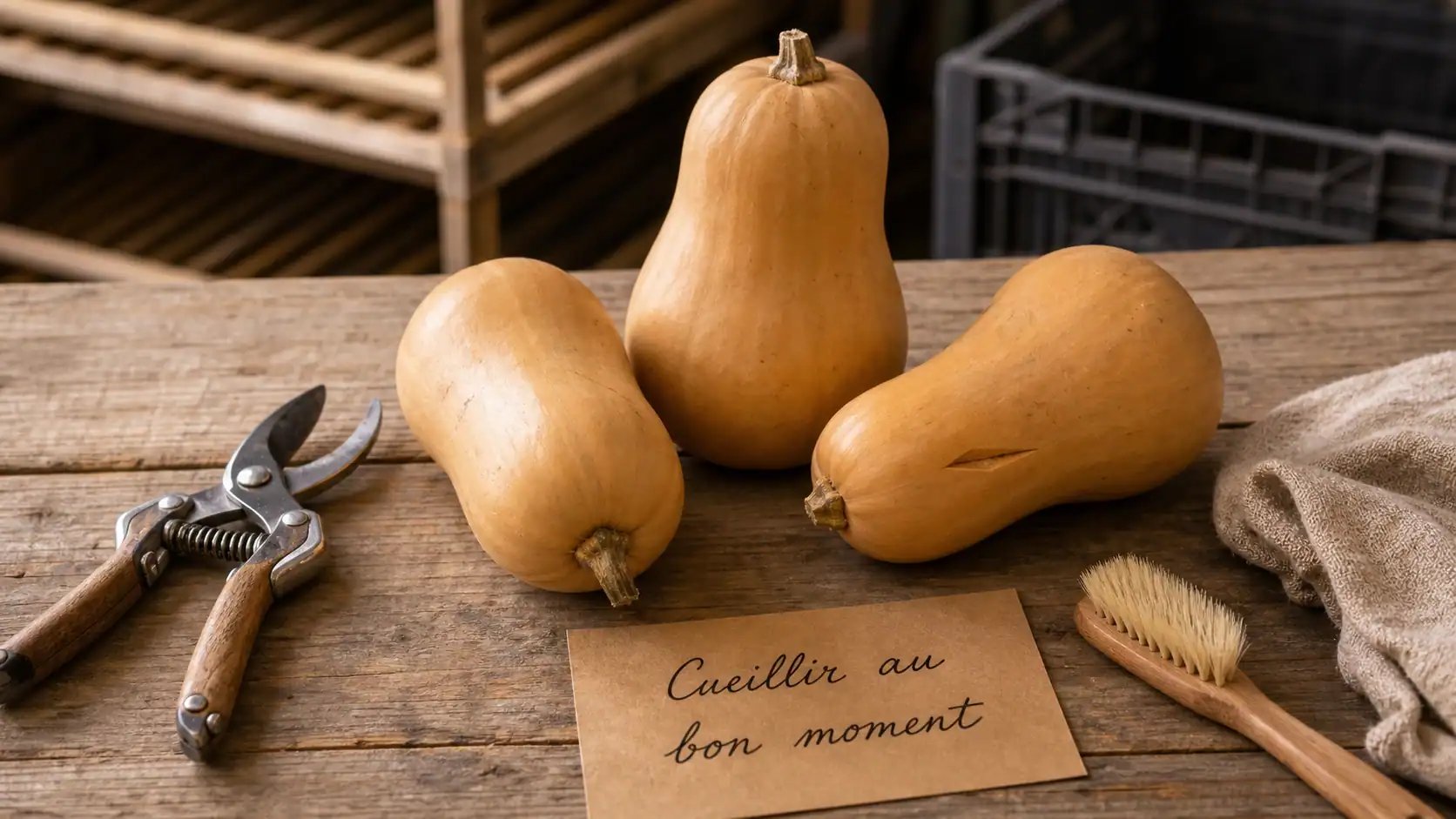 Quand cueillir les butternut : courge mûre au bon moment