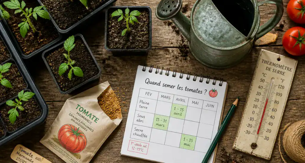 quand semer graines de tomates godets calendrier