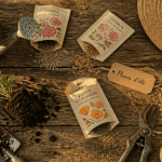 que planter en juillet août fleurs sur table de jardin