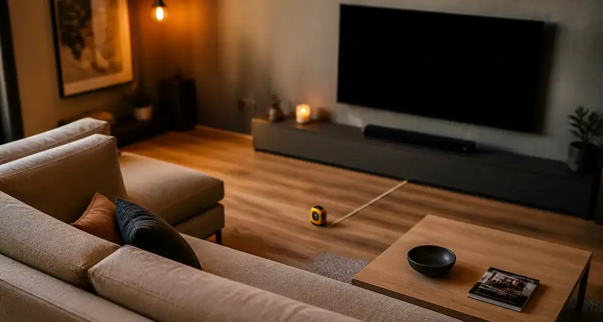 Quelle distance entre TV et canapé pour un bon confort visuel