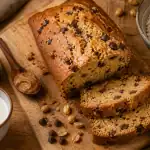Recette gâteau au beurre de cacahuète facile : cake fondant au lait, pépites de chocolat, cacahuètes grillées