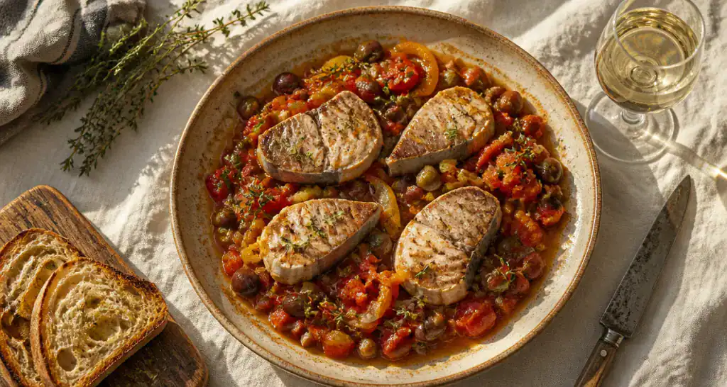 recette thonine à la provençale avec légumes et herbes