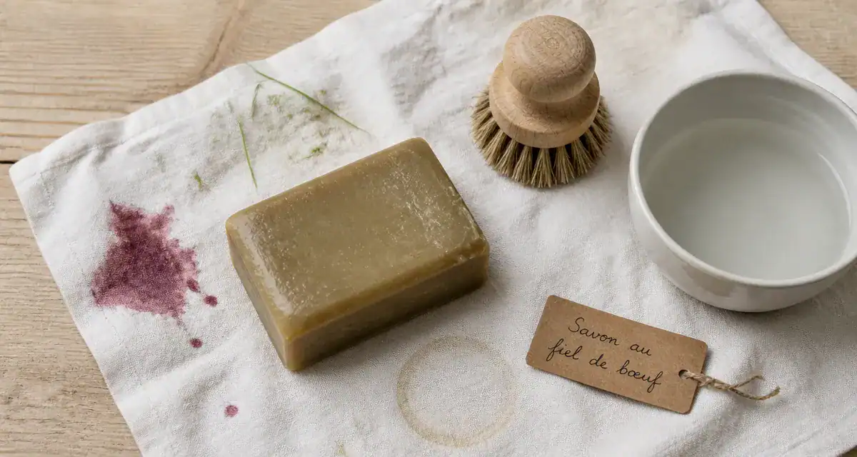 savon fiel de boeuf utilisation sur tache de tissu