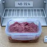 Viande décongelé au frigo : conservation 48 à 72 h, thermomètre