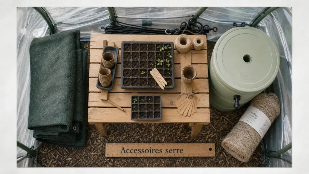 Accessoires de serre de jardin : aménager, protéger et réparer sans se tromper