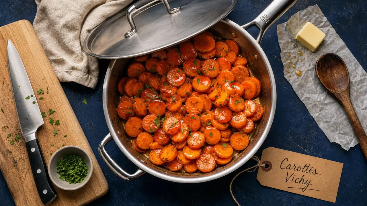 Carottes Vichy recette fondantes au beurre et eau de Vichy