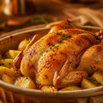 Coquelet au four rôti : peau croustillante et dorée