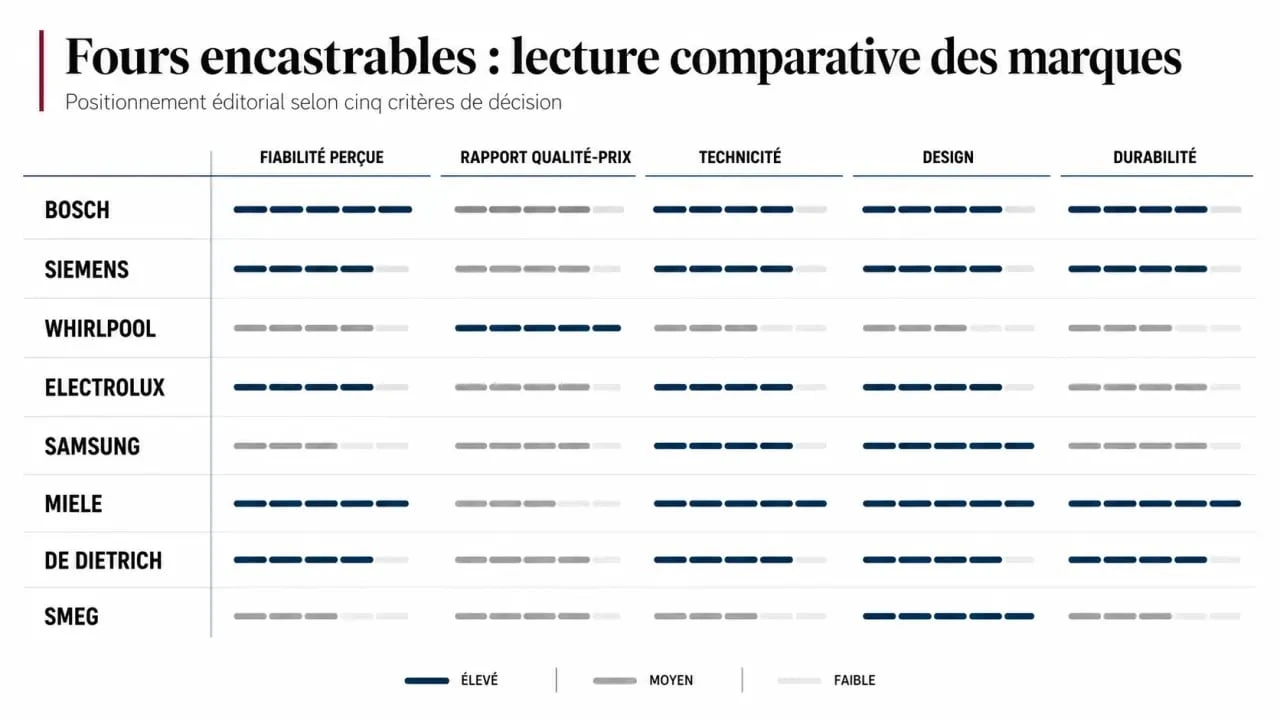 Comparatif des four meilleur marque pour choisir un four encastrable fiable et performant