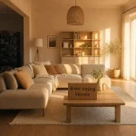 Home staging Vierzon : salon avant/après plus lumineux et épuré