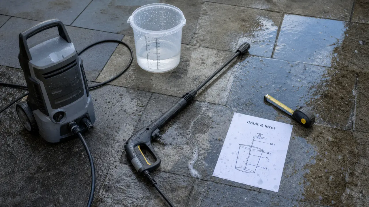 Kärcher consommation eau : 420 l/h K4 et écart avec un tuyau
