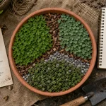 Par quoi remplacer le gazon : couvre-sols (trèfle, dichondra, thym) et gravier stabilisé